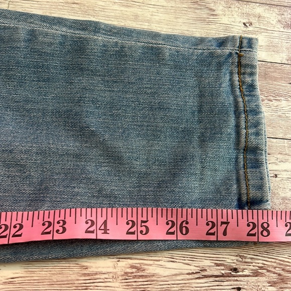 Pinkblush Light Wash Distressed Full Panel Skinny Maternity Jeans - Picture 5 of 7